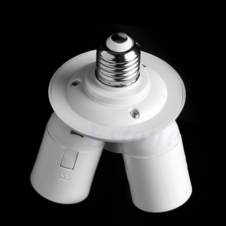 

CHOMOEN 3 in 1 E27 Base LED Light Lamp Bulb Adapter Holder Socket Splitter For Softbox