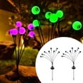 thumbnail image 4 of 2 luces solares forma globo ocular Halloween decoración exteriores shamjiam Rojo, 4 of 8