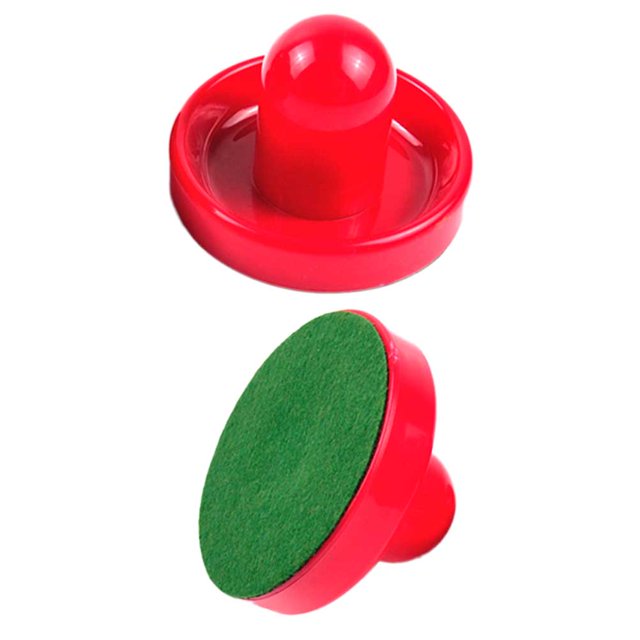 ETHZZLE 2 Pcs Palettes de Hockey Rouges et Poussoirs pour Accessoires de Salle de Jeux