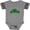 Football Heather and Smoke, variant on Inktastic My 1st St. Patrick's Day with Plaid Shamrocks Boys or Girls Baby Bodysuit