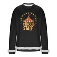 thumbnail image 3 of RKSTN Crew Neck Sweatshirts for Men Carnival Graphic Print Oversized Versatile Fleece Sweatshirt Mens Casual Round Neck Relaxed Fits Comfy Pullover Carnival Party Sweatshirt Top Fall Winter Clothes, 3 of 7