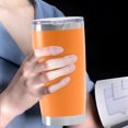 thumbnail image 2 of Taza térmica para coche, taza de café inoxidable, botella de agua aislada al vacío (naranja) Likrtyny Para estrenar, 2 of 9
