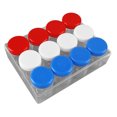 thumbnail image 3 of Caja separada de medicina pequeña, 12 rejillas, botella transparente, cuerpo, espiral, redondo, organizador de medicina para joyería, botones, colores mezclados, 3 of 8