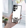 thumbnail image 5 of WIRESTER Shockproof Soft Rubber Cover Case for Samsung Galaxy S25 Ultra 6.8" 2025, Raccoon Hands Out, 5 of 5