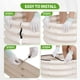 thumbnail image 5 of Cama elevada ovalada galvanizada Permade de 122 x 61 x 30 cm, color blanco, 5 of 8