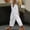 White, variant on SIYUDAN Women Pants Women Casual Pants White Adult Yoga Pants Women Loose Pants High Waisted Trousers Women Fall Pants