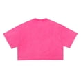 thumbnail image 6 of WEIGFI Workout Tshirts For Women Cotton Loose Fit Cropped Tops Yoga Running Crew Neck Short Sleeve Lightweight Clothes Solid Color Trendy Relaxed Beach Everyday Wear,Pink,XL, 6 of 7