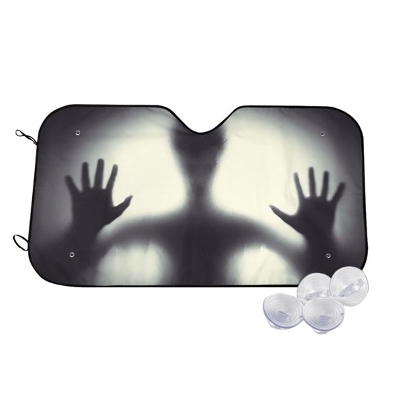 Funny Windshield Sun Shade for Car Sunshade for Car Windshield Covers Blocks UV Rays Automotive Interior Sun Protection 51 x 27.5 in
