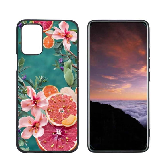 Blossom-citrus Phone Case, Degined for LG K52 Case Men Women, Flexible Silicone Shockproof Case for LG K52