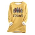 thumbnail image 2 of Chandails en Molleton pour Filles Mode Féminine de Noël Imprimé Manches Régulières Hiver Ample Vacances Décontracté Manches Col Rond Chemise Hauts Tenues de Travail pour Femmes en Liquidation, 2 of 5