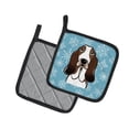 thumbnail image 2 of Carolines Treasures BB1677PTHD Snowflake Basset Hound Pair of Pot Holders , 7.5HX7.5W, multicolor, 2 of 3