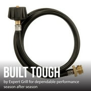 Expert Grill 4 ft. Propane Adapter Hose with Brass Fittings for 1 lb. to 20 lb. Tanks