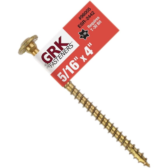 GRK RSS Rugged 5/16 In. x 4 In. Star Drive Washer-Head Structure Screw 96005