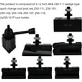 thumbnail image 2 of AXA Tool Post Set 250-111 Wedge Type Quick Change Tool Post Set 6-12 Inch Lathe Swing 8Pcs, 2 of 6