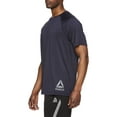 thumbnail image 4 of Reebok Men's Duration Quick Dry Short Sleeve Athletic T-Shirt, Up to Size 5XL, 4 of 4