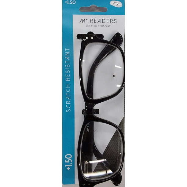 M Readers Men S Scratch Resistant Oliver 1 50 Square Reading Glasses With Case Black Walmart Com M Readers Men S Scratch Resistant Oliver 1 50 Square Reading Glasses With Case Black Walmart Com