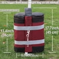 thumbnail image 3 of ABCCANOPY Canopy Weights Instant Shelters Sandbags Weight Bags, Set of 4 , Burgundy, 3 of 6