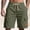 Army Green, variant on Vetsdori Cargo Shorts for Men Athletic Pockets Short Pants Summer Relaxed Fit,Workout drawstring Fashion Corduroy Mens Shorts Work