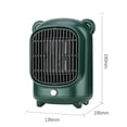 thumbnail image 4 of Desktop Electric Heater 500W 3s Rapid Heating Instant Warmer w/PTC Intelligent Constant Temperature/Wide-angle Warm Supply Mini Heater EU/US Plug, 4 of 9