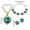C, variant on Yuehao Jewelry Sets, Gifts for Women, Women Crystal Jewelry Simple Heart Necklace Earrings Bracelet Three-Piece Set