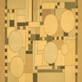 thumbnail image 1 of Ahgly Company Indoor Square Abstract Brown Modern Area Rugs, 4' Square, 1 of 4