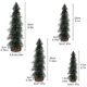 thumbnail image 4 of Árboles de cepillos para botellas Yoyauz, pino de escritorio, pequeño pino con bases de madera, árbol de cepillos de cerdas navideño para fiestas navideñas, decoración de mesa para el hogar, 4 of 6