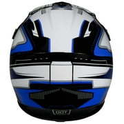 Youth Frenzy MX off Road Dirt Bike Helmet - DOT Approved - Color Blue - Size: Youth Medium