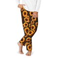 thumbnail image 2 of Xecao Red Black Plaid Sunflower Print Teenagers' Pajama Pants Long Sleep Pants Soft Elastic Waist Pajama Bottoms Elastic waist with 2 Pockets 5-16 Years-Small, 2 of 6
