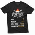 thumbnail image 3 of Mens Funny Bbq Timer T-Shirt | Party Beer Drinking Outdoor Humor Tee Shirt (XX-Large Military Green), 3 of 6