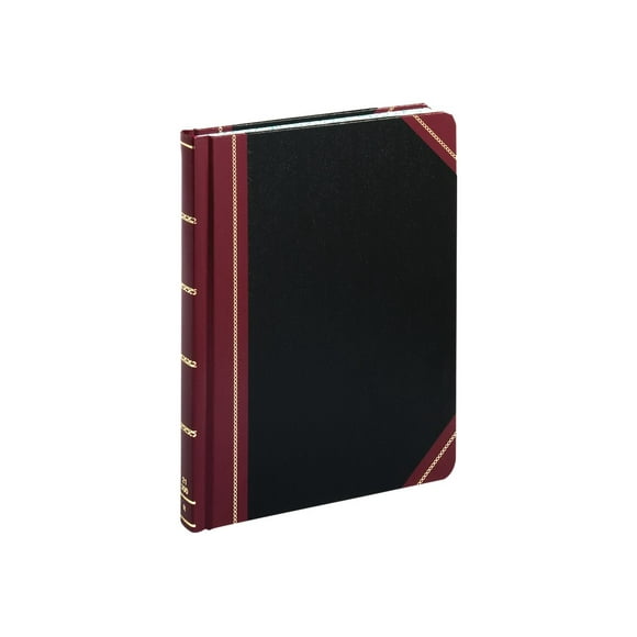 Boorum & Pease 21 Series - Livre de Disques - Relié à la Couture - - 150 Feuilles / 300 pages - Papier Blanc - Disque - Couverture Noire avec Dos Rouge