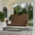 thumbnail image 3 of Wildridge Classic Savannah Porch Swing, Tudor Brown - Outdoor Weather Resistant Recycled Plastic Furniture for Patio, 3 of 4