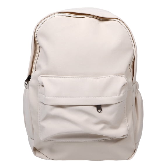 BESTYASH Back to School backpack White Backpack Canvas 1Pack Lightweight Comfort For Middle School Students