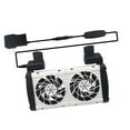 thumbnail image 2 of TOOYFUL Tank Tank Cooling Fan for Tank Aquarium, 2 Head Quiet Aquarium Cooling Fan Aquarium Chiller for Hamster, 2 of 10