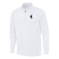 thumbnail image 2 of Men's Antigua White Wyoming Cowboys Reprocess Quarter-Zip Top, 2 of 3