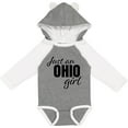 thumbnail image 3 of Inktastic Just an Ohio Girl Born in Ohio Girls Long Sleeve Baby Bodysuit, 3 of 5