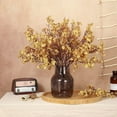 thumbnail image 2 of Babys Breath Artificial Flowers Fabric Cloth Fake Flower Bulk European Faux Gypsophila Bouquet for Home Kitchen Bedroom Wedding Restaurant Centerpieces Christmas Party Decoration (Gold), 2 of 5