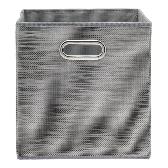 Cubo Organizador Home Home Teslin Gris 28X27X27 Cm
