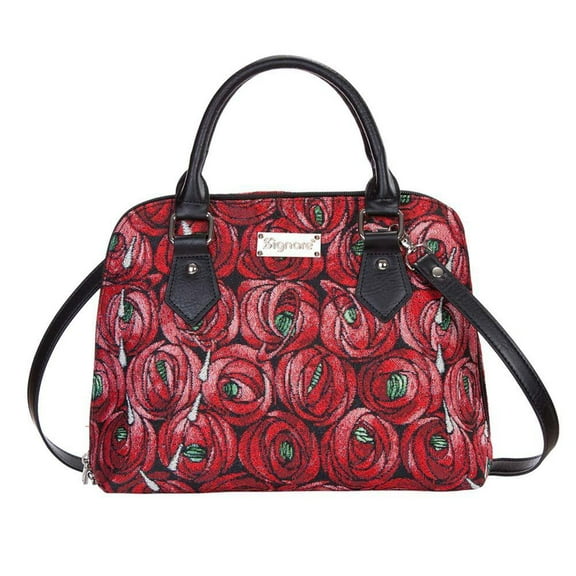 CONV-RMTD | Rennie Mackintosh Rose and Teardrop Convertible Top Handle Purse Handbag