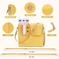 thumbnail image 4 of KALAKALA Outdoor Portable Crossbody Water Cup Storage Bag,Wear-Resistant Water Bottle Bag compatible with Stanley 40 oz Tumble (yellow (B)), 4 of 6