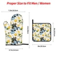 thumbnail image 2 of Salouo Bees Collecting Nectar for Oven Mitts and Potholders BBQ Gloves-Oven Mitts and Pot Holders Non-Slip Cooking Gloves for Cooking Baking Grilling (4-Piece Set), 2 of 6