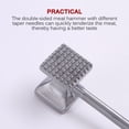 thumbnail image 1 of Double-sided Meat Tenderizer Hammer Aluminum Meat Hammer Double-sided Mallet Alloy Meat Pounder Hanging Square Meat Flattener for Kitchen Meat Cooking Gift, 1 of 9