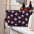 thumbnail image 5 of Picia Cartoon Donut Planets Printed Leather Travel Toiletry Bag,Cosmetic Organizer, Makeup Travel Bag, Durable Travel Pouch, Compact Toiletry Bag, Travel Accessories, 5 of 6