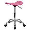 thumbnail image 4 of Scranton & Co Tabouret de Bar Réglable avec Base en Chrome Rose, 4 of 4