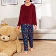 thumbnail image 6 of Xecao Multicolor Bowling Print Teenagers' Pajama Pants Long Sleep Pants Soft Elastic Waist Pajama Bottoms Elastic waist with 2 Pockets 5-16 Years-XS(5-6), 6 of 6