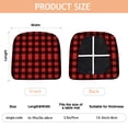 thumbnail image 3 of Red and Black Christmas Plaid Seat Covers for Dining Room Chairs Set Of 4,Stretch Printed Washable Chair Seat Cover with Elastic Ties and Button,Removable Waterproof Couch Cushion Covers, 3 of 6
