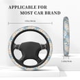 thumbnail image 2 of Yiaed Animals Travel World Map Steering Wheel Cover,Universal 15 Inch Anti Slip Steering Wheel Protector Car Accessories Interior for Auto Truck SUV, 2 of 5
