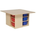 thumbnail image 2 of Wood Designs  Cubbie Table With Assorted Color Trays - Assorted Colors, 2 of 2