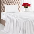 thumbnail image 1 of Juego de sábanas Utopia Bedding de microfibra suave, 3 piezas, color blanco, 1 of 9