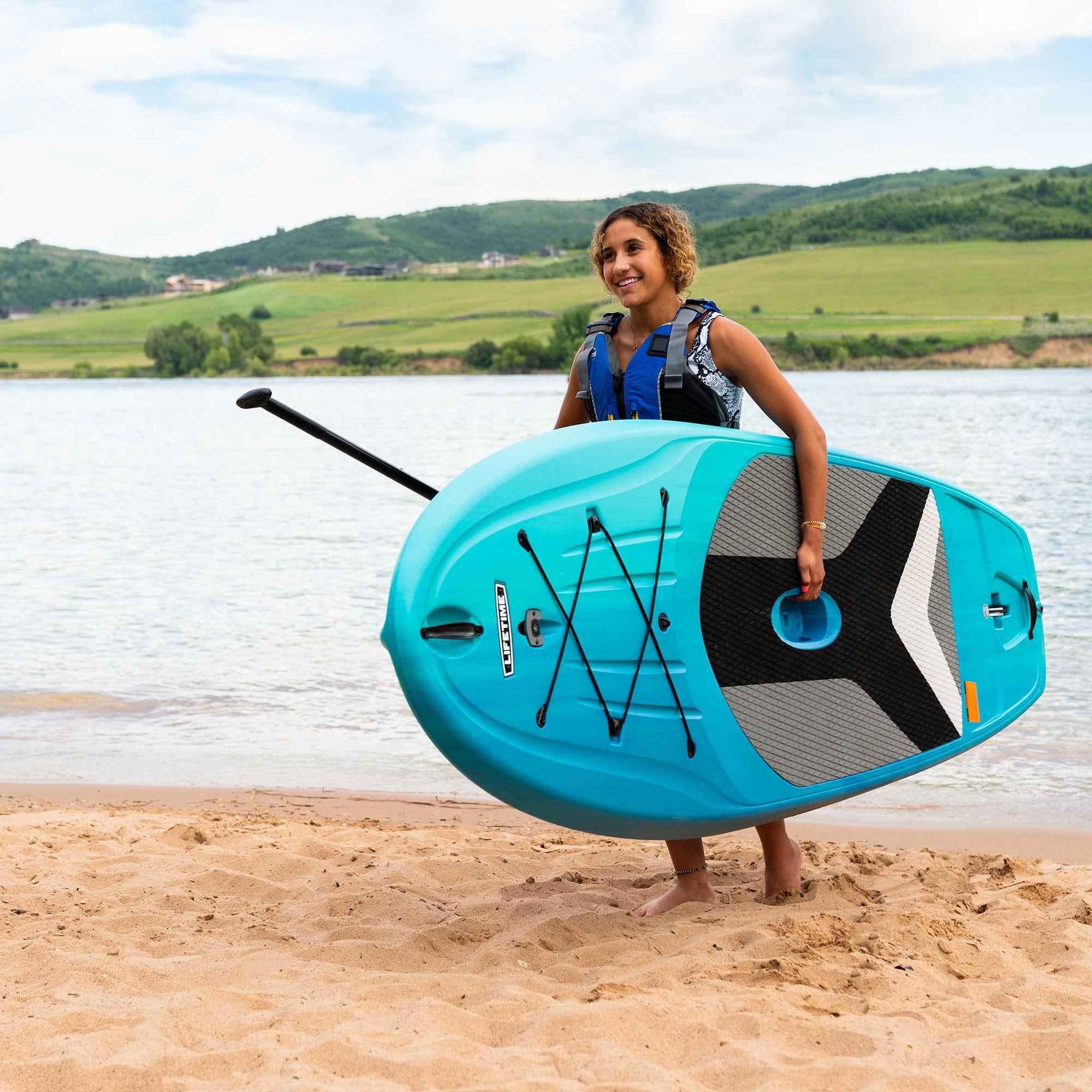 Lifetime Horizon 10 ft Stand-Up Paddle Board with Paddle, Bahama Fusion, Set of 2 (91014)
