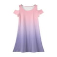 thumbnail image 5 of XADYUY Girls Summer Dress Size 7-8 Casual A-Line Sleeveless T-Shirt Dress for School Tie Dye Basic Crew Neck Swing kids sundresses girls 4-16,Pink 5-6 Years, 5 of 6